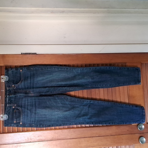 American Eagle woman size 6 high rise skinny stretch denim jeans - Picture 1 of 5